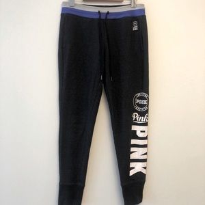 Pink Victoria Secret Dark Grey Jogger, Size S